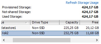 vmware resources hdd