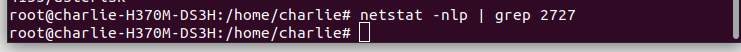 netstat -nlp | grep :2727